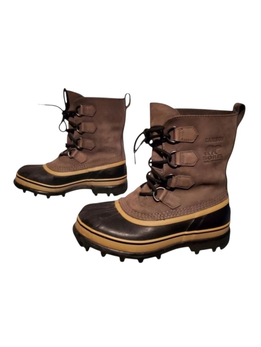 Sorel Handcrafted Caribou Lace-Up Waterproof Winter Boots Women's Size 7